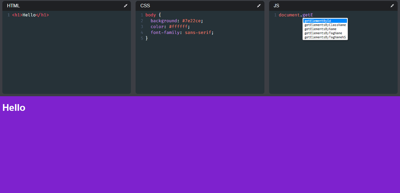 Codepen Clone